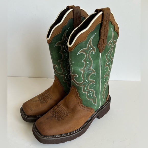 Justin Boots Shoes - Justin Gypsy Raya Western Cowgirl Boots Brown Size 6.5